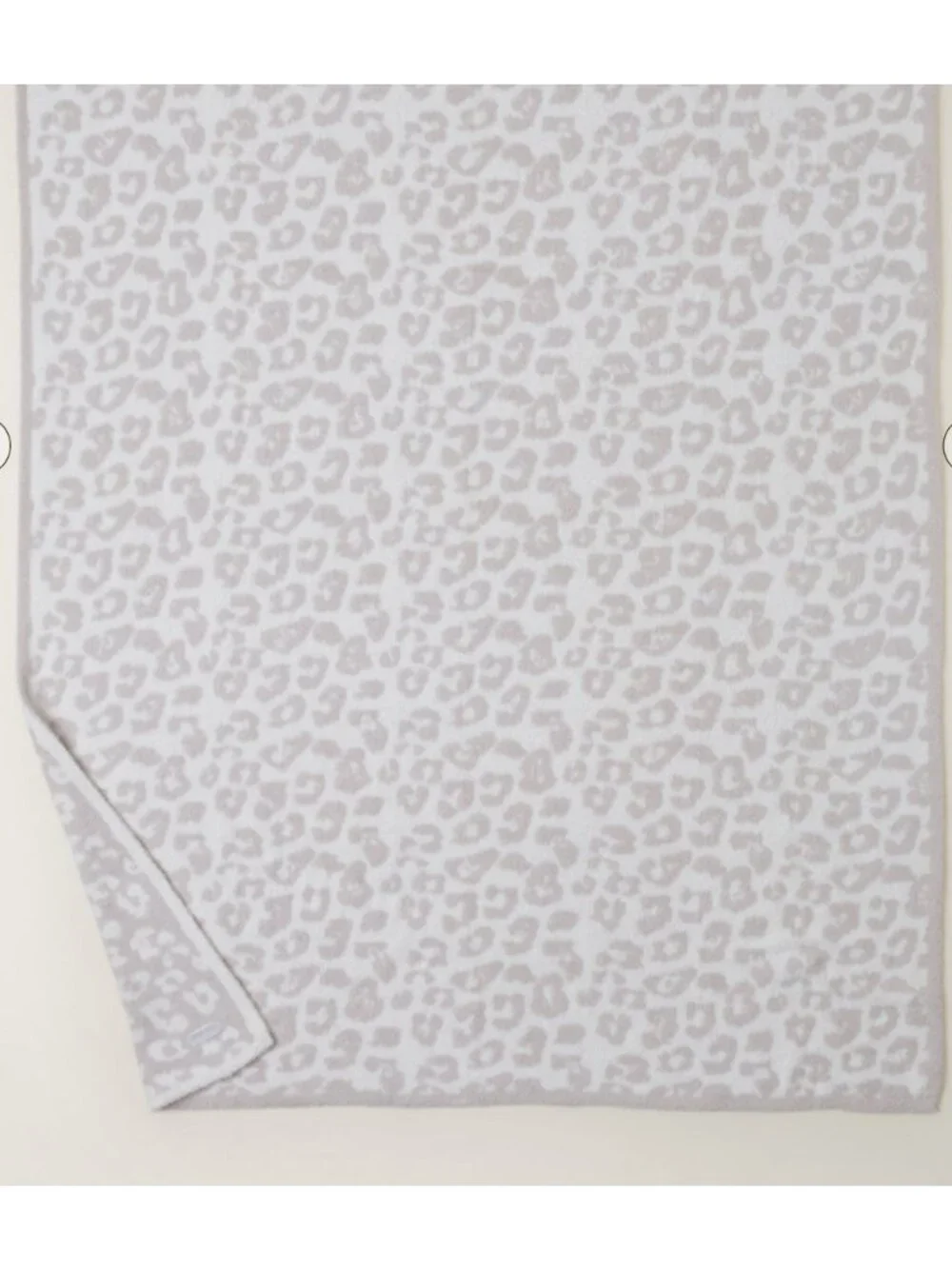 New Barefoot Dreams CozyChic Barefoot in the Wild Throw Cream Stone 54x72